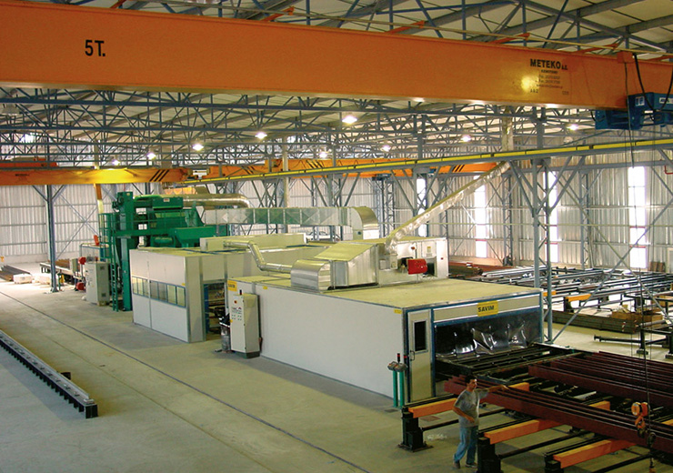 Промышленные автоматические линии для покраски листов и профилей Промышленные автоматические линии для покраски листов и профилей