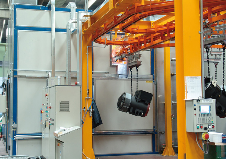 Промышленные линии жидкостной покраски