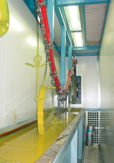 Промышленные линии жидкостной покраски