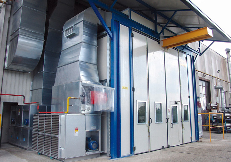 Промышленные окрасочные кабины и печи