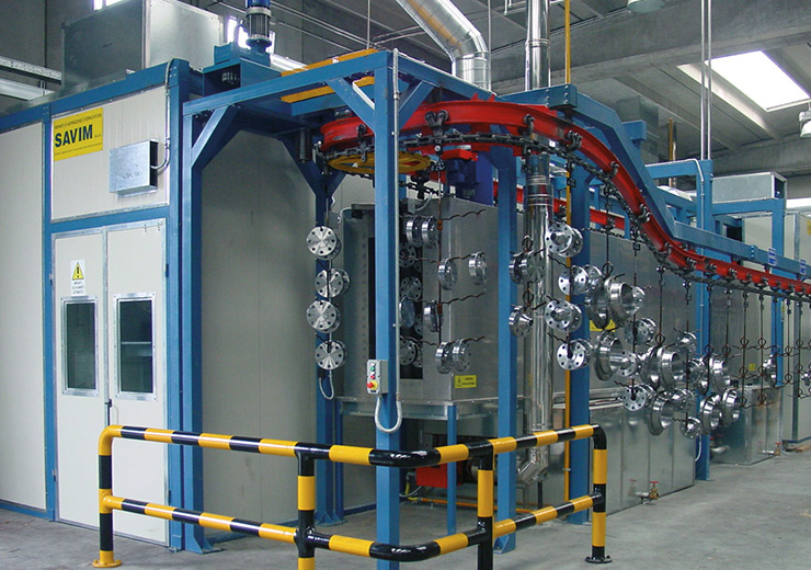 Промышленные линии жидкостной покраски