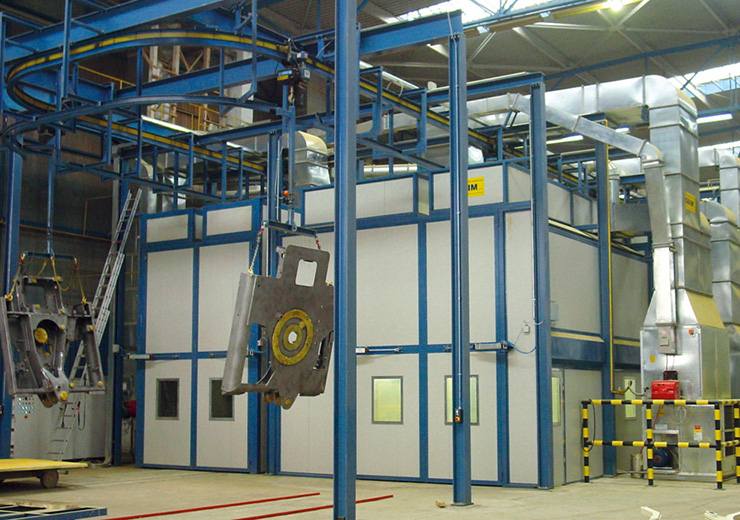 Промышленные линии жидкостной покраски