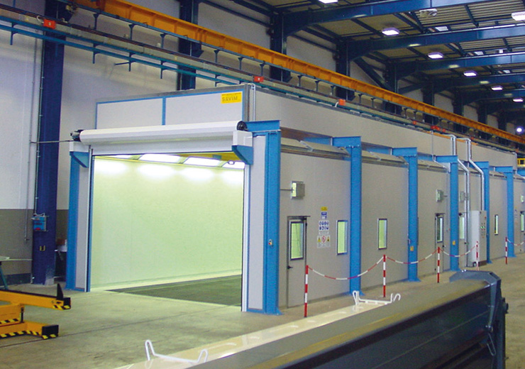 Промышленные окрасочные кабины и печи