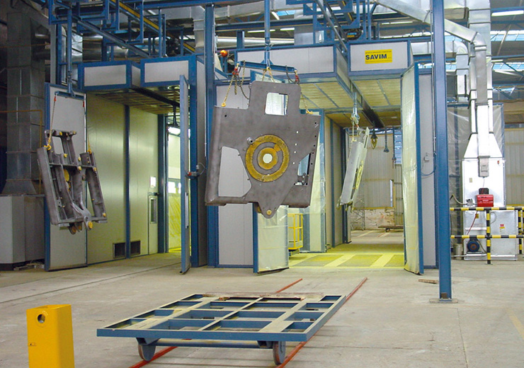 Промышленные линии жидкостной покраски