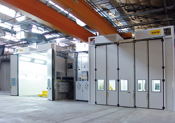 Промышленные окрасочные кабины и печи