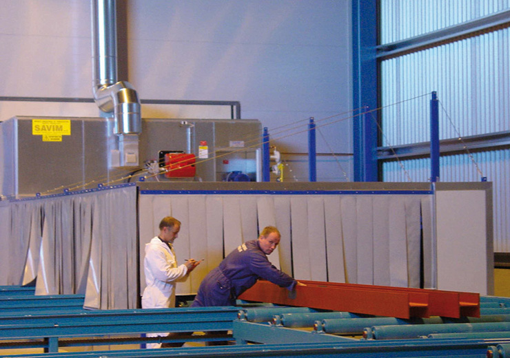 Промышленные автоматические линии для покраски листов и профилей