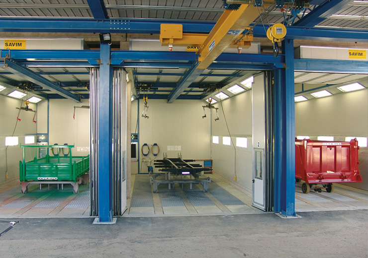 Промышленные окрасочные кабины и печи