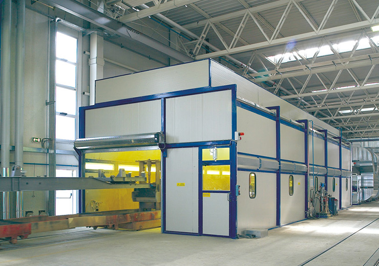 Промышленные окрасочные кабины и печи