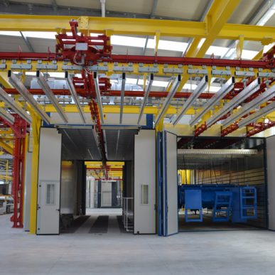 Промышленные линии порошковой покраски