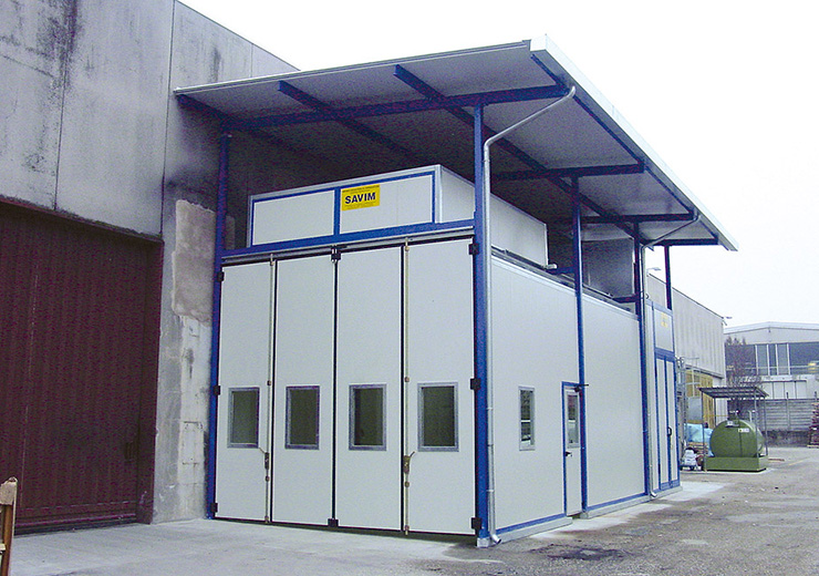 Промышленные окрасочные кабины и печи