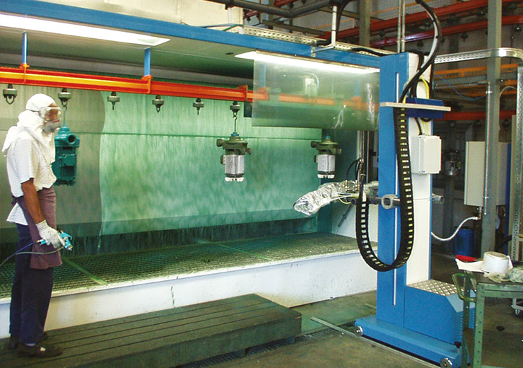 Промышленные линии жидкостной покраски