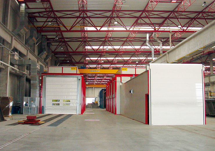 Промышленные окрасочные кабины и печи