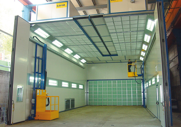 Промышленные окрасочные кабины и печи