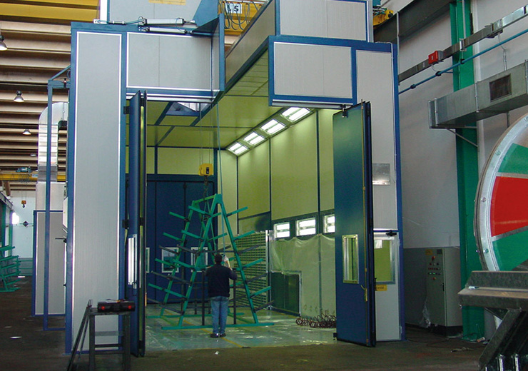 Промышленные окрасочные кабины и печи