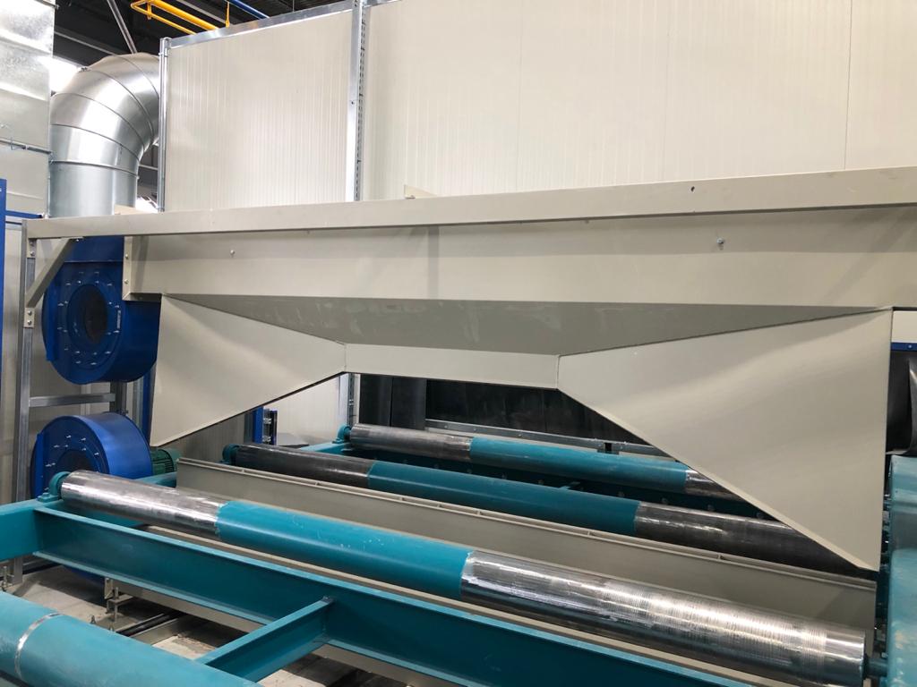 Обдув после дробемета