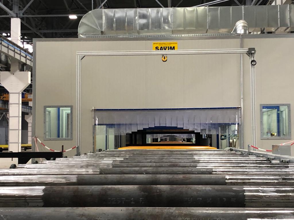 Общий вид через все три камеры и три печи линии Ветростройдеталь