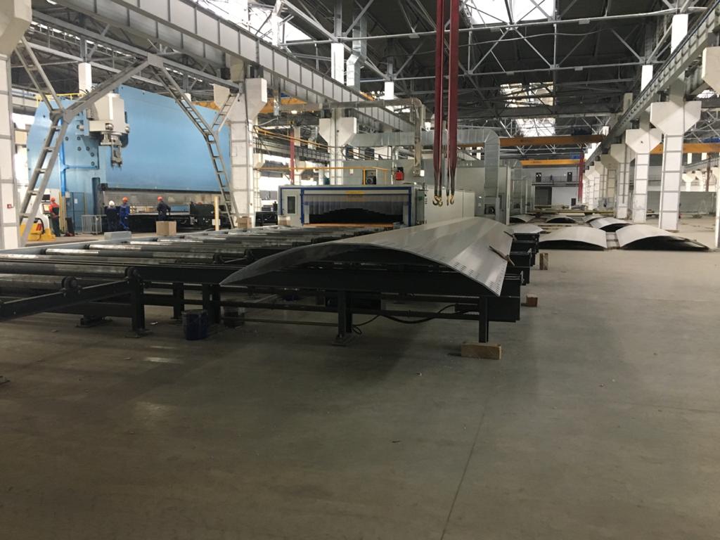 Рольганг на выходе линия окраски