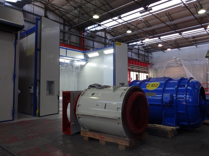 Камеры для окраски крупногабаритных изделий