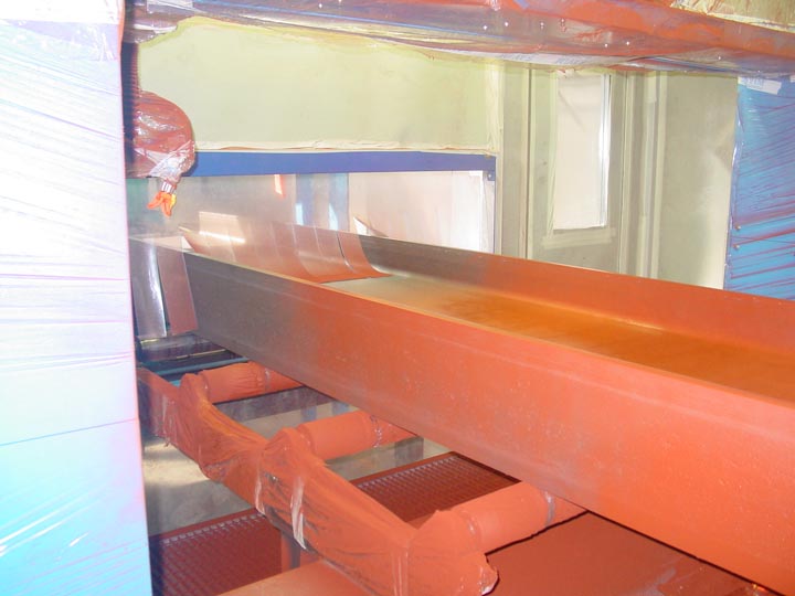 Линии для окраски металлоконструкций