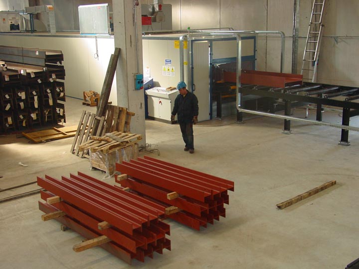 Линии для окраски металлоконструкций