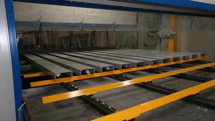 Линии для окраски металлоконструкций