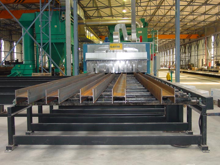 Линии для окраски металлоконструкций